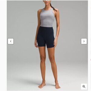 LULULEMON Wunder Train High Rise Short 6", sz 8, true navy